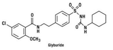 Glyburide -  Structural Formula Illustration