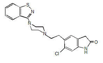 GEODON® (ziprasidone HCl) capsules  GEODON® (ziprasidone mesylate) injection for intramuscular use  Structural Formula - Illustration
