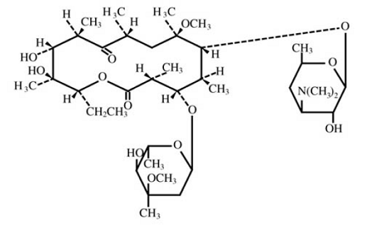 BIAXIN® Filmtab® (clarithromycin) Structural Formula - Illustration