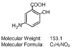 ASACOL (mesalamine) Structural Formula Illustration