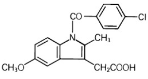 INDOCIN (indomethacin) Structural Formula Illustration
