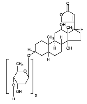 LANOXIN® (digoxin) Structural Formula - Illustration